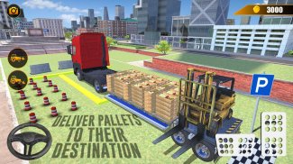 تسليم شاحنة المحاكاة 2019: ألعاب 3D رافعة شوكية screenshot 5