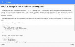 C# FAQ screenshot 1