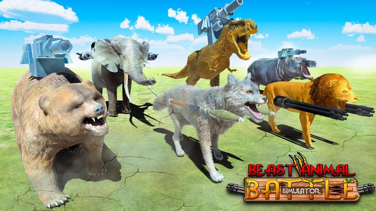 jogos de estratégia de RTS de simulador de batalha de reino animal