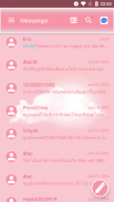 SMS Messages Pink Cloud Theme screenshot 1