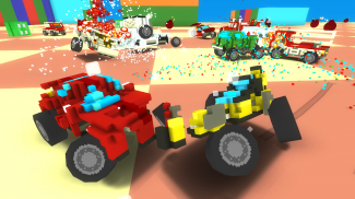 لعبة Blocky Car Crash Royale screenshot 2