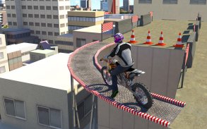 Bike Racing On Roof screenshot 2