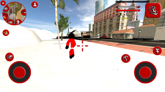 Santa claus stickman rope hero vegas crime screenshot 0