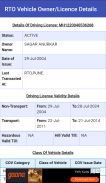 RTO Vehicle Owner/Licence Details screenshot 4