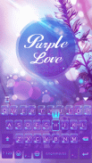 Purple Love Emoji Keyboard screenshot 3