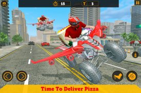 Flying ATV Bike Pizza Delivery screenshot 14
