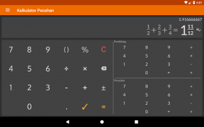 Kalkulator pecahan dengan solusinya screenshot 9