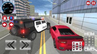 Police et voiture simulateur de jeu 3D screenshot 4