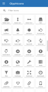 TTF Icons. Browse Font Awesome, Glyphicons & more screenshot 2