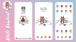 Gradient Minimal EMUI Theme screenshot 2