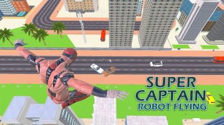 Superhero Captain Robot Flying Newyork City War screenshot 3