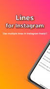 Line Spaces for Instagram - line breaks, spaces screenshot 1