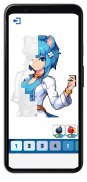 Free Coloring by number - Anime pixel art screenshot 1