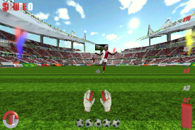 ゴールキーパーサッカーワールド screenshot 1
