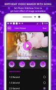 Birthday Video Maker with Song screenshot 5