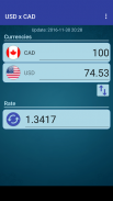 US Dollar to Canadian Dollar screenshot 2