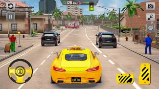 大型出租车模拟器：2020年现代出租车游戏 screenshot 6