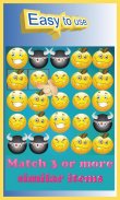 Jogo de Puzzle do Emoji Match 3 screenshot 1