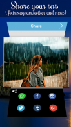 Efeito da foto da chuva: Video Maker screenshot 4