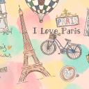 I Love Paris Theme +HOME Icon
