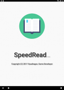 SpeedRead, Spritz Reading Pro screenshot 1