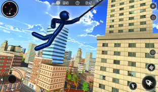 Spider Stickman Rope Hero - Black Hero Vice Town screenshot 9