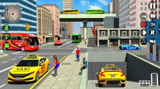 City Passenger Pickup Taxi Sim screenshot 2