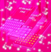 Pink Keyboard GO Theme screenshot 1