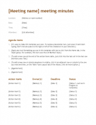 Meeting Minutes & Notes Office Templates screenshot 12
