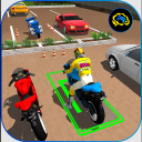 Stationnement vélo - course de moto aventure 3D Icon