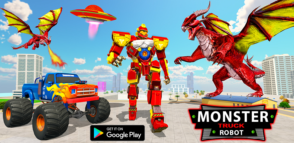 Monster Truck Robot Shark Game - Baixar APK para Android