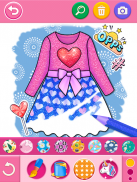 Glitter Dress Coloring Game screenshot 6
