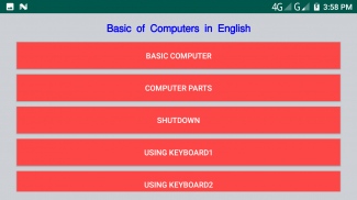 Basic of Computers in English screenshot 6