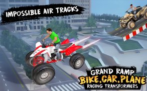 Grand Ramp Bike, Car & Plane Racing Transformers screenshot 12