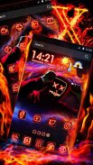 Neon, Fire, Mask Theme & Live Wallpaper screenshot 3