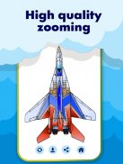 Airplane Military Coloring Book screenshot 1