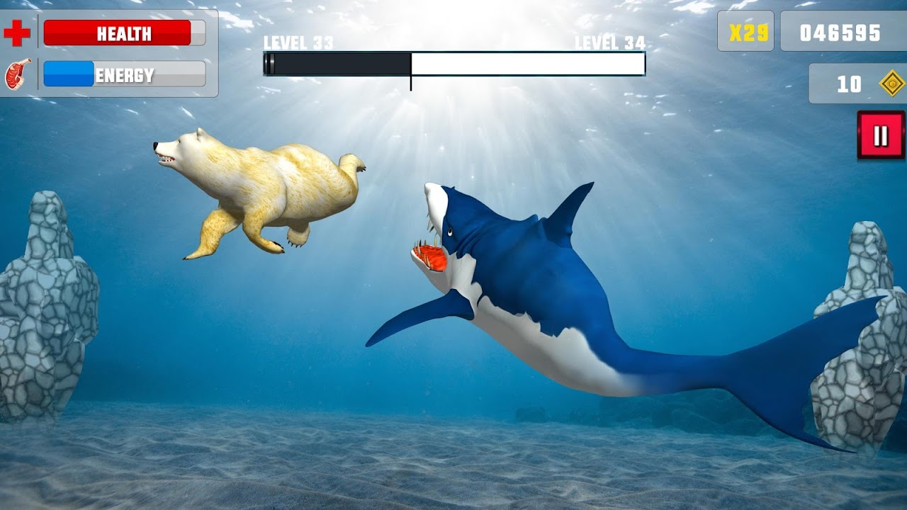 Shark Attack: Fish Predator Ocean Sea Adventure Survival for