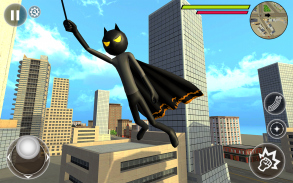 Bat Rope Hero Stickman Crime screenshot 2