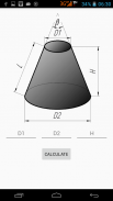 Flat pattern cone calculator screenshot 1