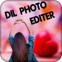 Dil Camera Blur Maker :christmas stickers photo