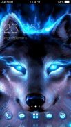 Wolf Blue Flames Theme Meizu screenshot 0
