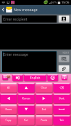 Pink Keyboard for S4 screenshot 5