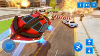 Real Flying Rescue Car Simulator- Driving Games 3D screenshot 2