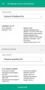Vacuum app vacuum system pumping curve calculation screenshot 3