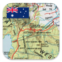 Australien Topo Maps Icon
