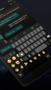 Emoji Keyboard - Black Round screenshot 6