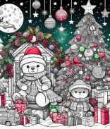 Coloring Book: Christmas Games screenshot 21