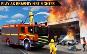 Real City Heroes Fire Fighter Games 2018 🚒 screenshot 7