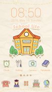 (FREE) School Life GO Launcher Theme screenshot 2