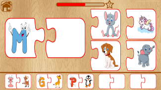 Animal Matching Puzzle for Kids-Name,Food,Home,Mom screenshot 1